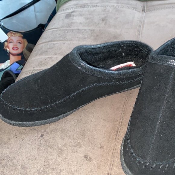 SoftMoc Pauly lll Suede Wool Lined Slip On Slippers - Picture 3 of 5